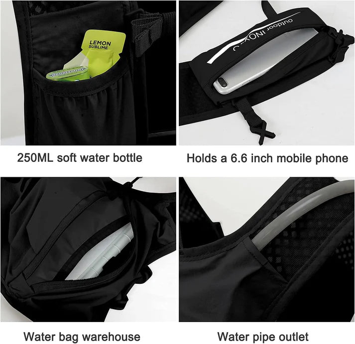 INOXTO™ - Hydration Vest With Mobile Phone Pocket