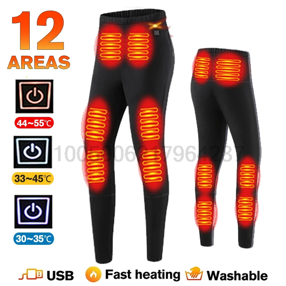 Winter USB Electric Heating Jacket Heated Thermal Underwear Men Women Sports Thermal Heated Underwear  Electric Heated Equipmen