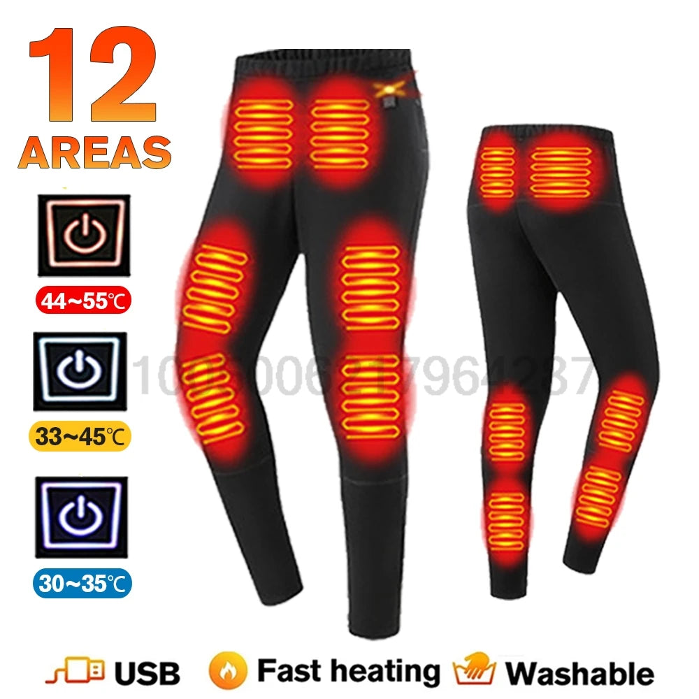 Winter USB Electric Heating Jacket Heated Thermal Underwear Men Women Sports Thermal Heated Underwear  Electric Heated Equipmen