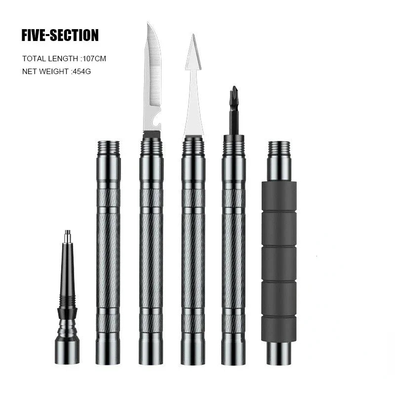 Tactical Hiking Stick w/ Integrated Survival Kit