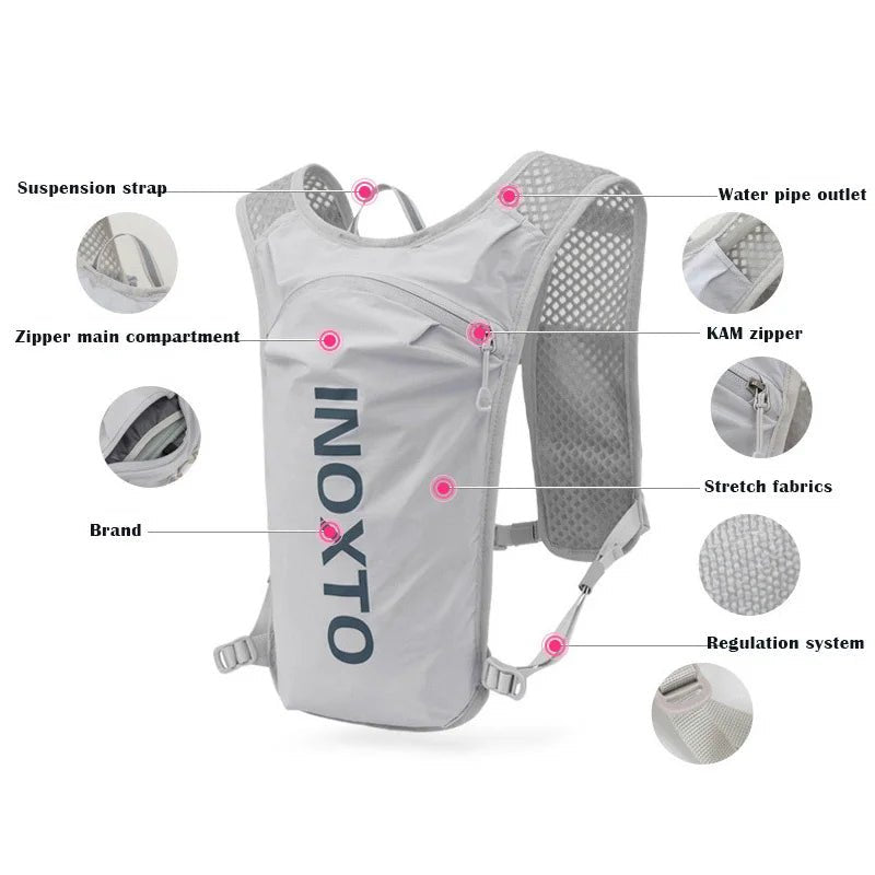 Breathable Hydration Vest with Phone Pocket for Running & Cycling - Montrip